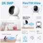 TP-Link Tapo TC71 Cámara de Vigilancia Wi-Fi 2K con Movimiento 360º